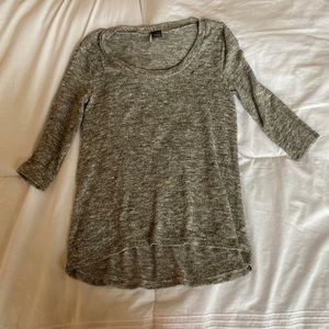 Urban Outfitters High-Low Grey Top